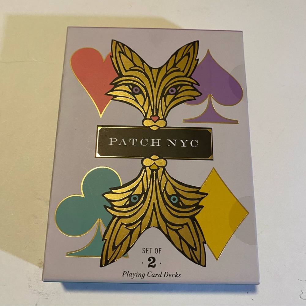 Patch NYC Double deck of playing cards NIP Art themed playing cards